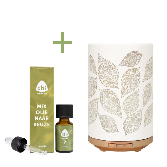 Leaves Aroma Diffuser + Gratis mix olie naar keuze