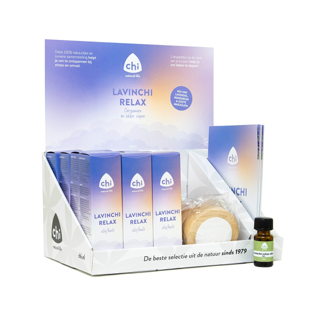 Display: Lavinchi Relax mix olie + Aromastone Wood