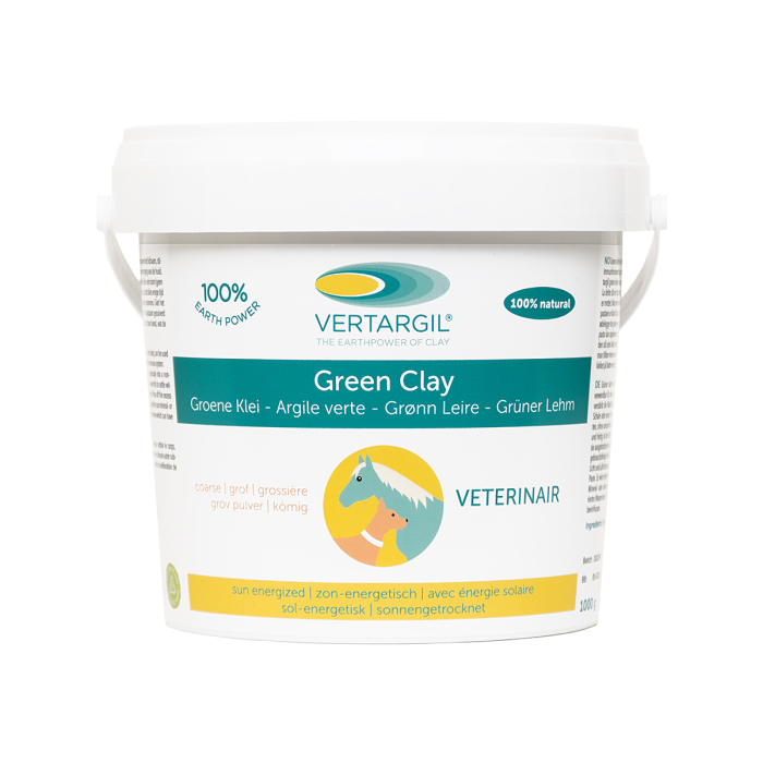 Vertargil Groene Klei poeder, grof, veterinair (dieren)