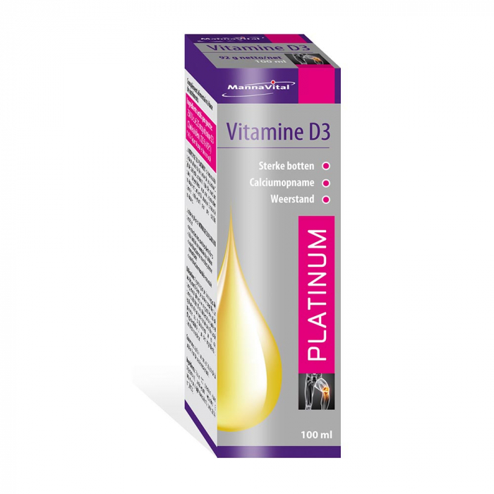Mannavital Vitamine D3 druppels doosje