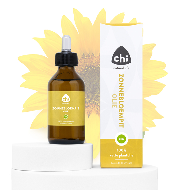 Zonnebloempit plant olie, biologisch