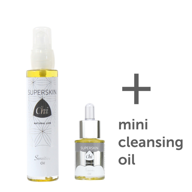 SuperSkin Sensitive + gratis Cleansing mini